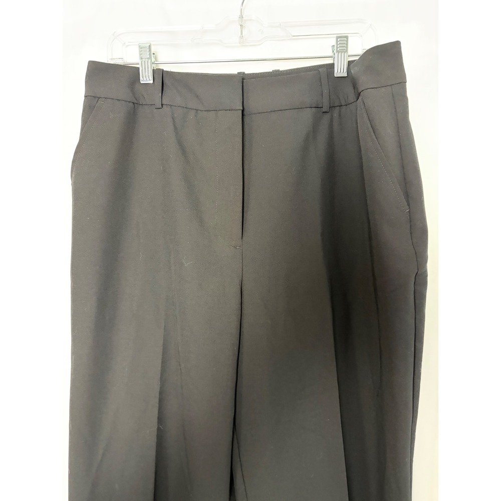 Worthington Curvy Trouser Black Wide Leg Dress Pants Womens 12 Tall Professional - Picture 2 of 6